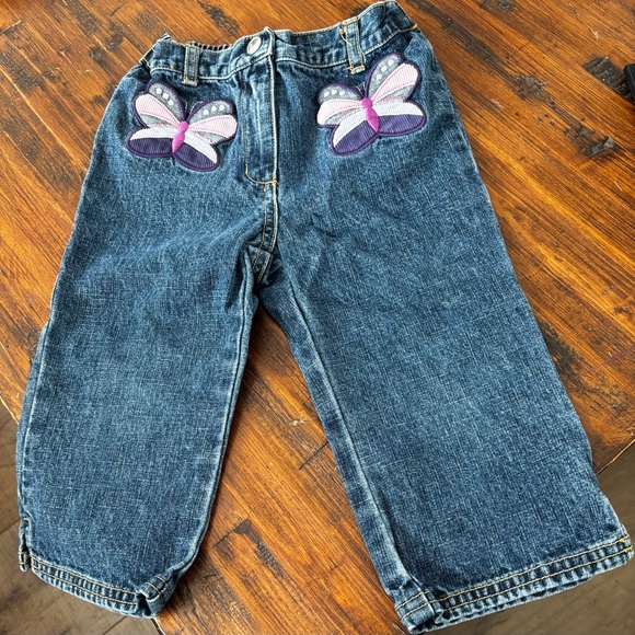 Y2K Gymboree girls Jeans & Sweater with Butterfly accents - Picture 2 of 7